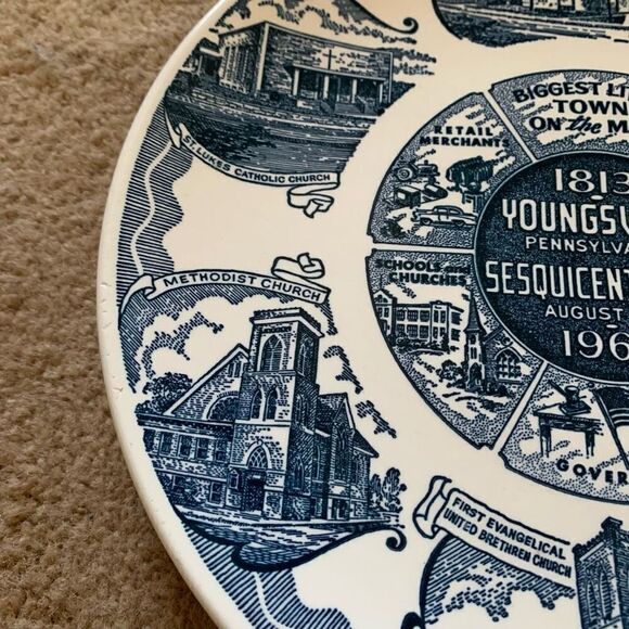 Youngsville Pennsylvania Sesquicentennial 1813-1963 Souvenir Plate - Picture 6 of 11